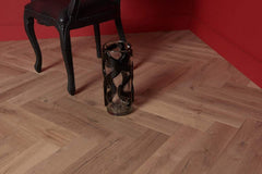 Villagio CREMONA Herringbone Collection - 5/8"T x  4-3/4"W (4mm Wear Layer) Rustic grade European Oak Engineered Hardwood flooring (9.3sqft. per box)