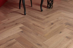 Villagio CREMONA Herringbone Collection - 5/8"T x  4-3/4"W (4mm Wear Layer) Rustic grade European Oak Engineered Hardwood flooring (9.3sqft. per box)