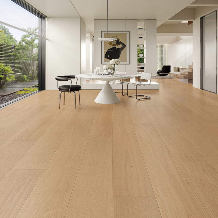Compass Materials Inc Galaxy (Prime Grade) Collection - 5/8" T x 7.5“W (4mm Wear Layer) Pro SELECT grade Oak Engineered Hardwood flooring (23.32sqft. per box) - Golden State Floors