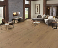 Compass Materials Inc Natural Aged Oak (Rustic Grade) Collection - 3/4"T x 8.7“W (4mm Wear Layer) Rustic grade Oak Engineered Hardwood flooring (20.84sqft. per box)