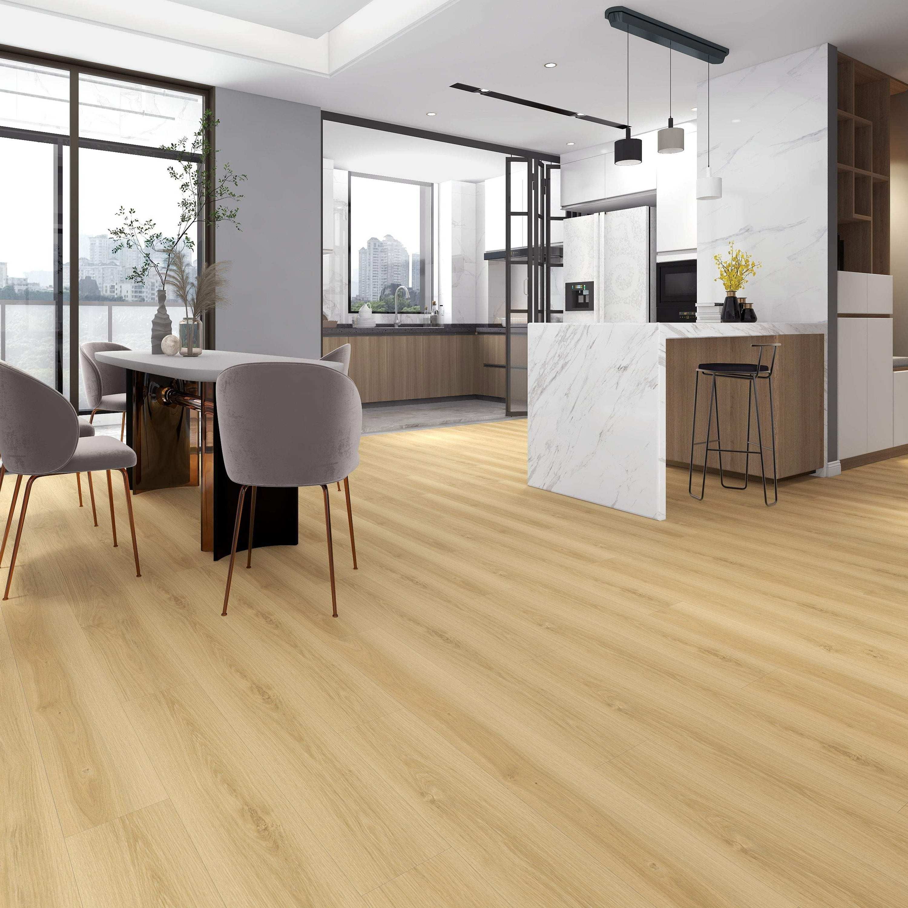 Green Touch Flooring Mountain Collection -  5.2mm T x 7" W SPC Vinyl flooring (23.64sqft/box) - Golden State Floors